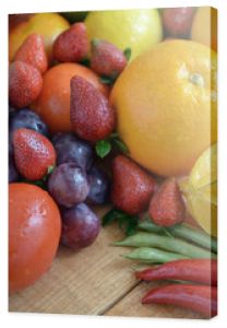 Zdjęcia świeżych owoców i warzyw