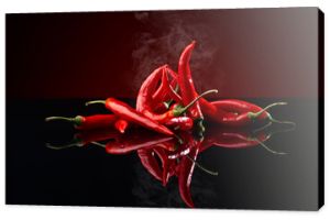 wiązka czerwonej papryczki chili