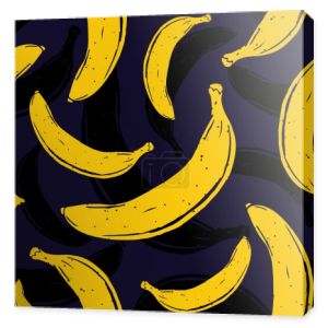 Pop-artu, banan bezszwowe wektor wzór