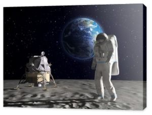 Astronauta na Księżycu