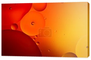 abstrakcyjny makro pomarańczowy i czerwony tło kolor z mieszanej wody i oleju 