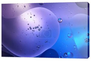 kreatywny abstrakcyjny niebieski i fioletowy tło kolor z mieszanej wody i oleju  