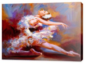 Obraz olejny - tancerka baletowa