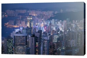 Hongkong nocą.
