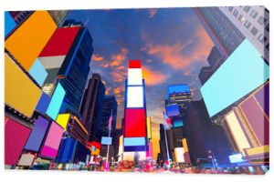 Times Square Manhattan New York usunięte reklamy