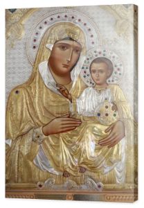 Ikona Jezusa i Maryi w kościele klasztoru Valaam, Rosja