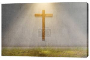 Christian Cross z dramatycznym tle nieba