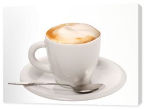 Cappuccino na białym tle
