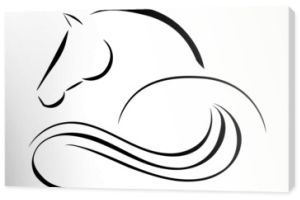 Wektor logo konia