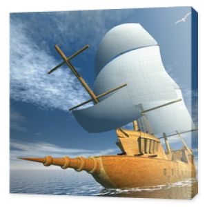 Stary statek - renderowanie 3D
