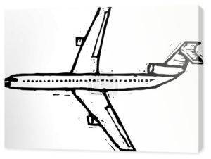 ilustracja wektorowa samolotu