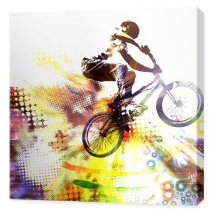 BMX rider ilustracja