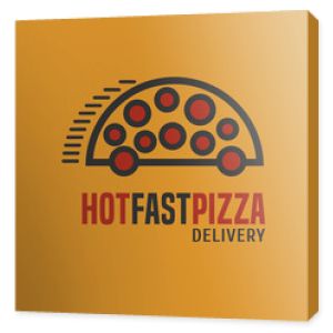 Logo wektor dostawy pizzy