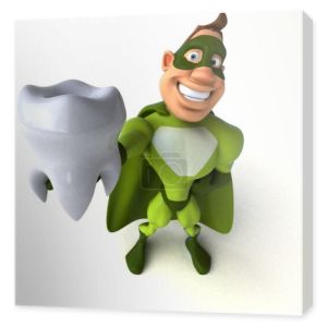 superhero gospodarstwie zębów 