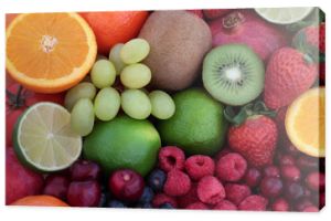 Świeże owoce Super jedzenie w tle