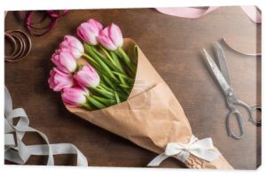 różowe tulipany bukiet