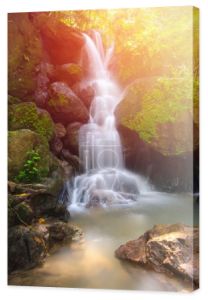 Piękne Deep Forest wodospad w Nakornnayok, Tajlandia