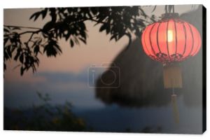 Połysk latarnia chiński nowy rok, wiszące do dekoracji
