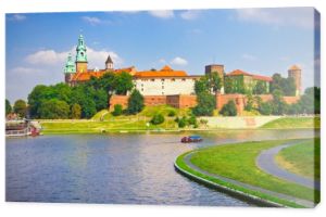przepiękny wawel średniowiecznego zamku, Kraków, Polska