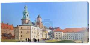 Królewski na Wawelu zamek - panoramie