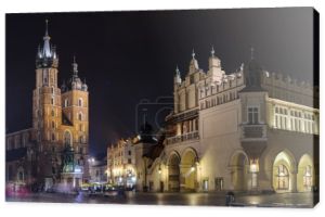 Panoramy Krakowa nocą