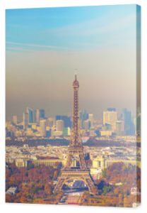 Widok z lotu ptaka na Paryż
