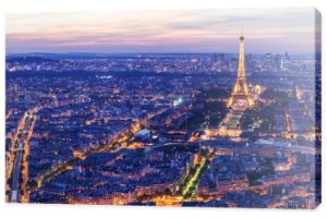 Wieża Eiffla w nocy, Paryż