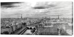 Paryż przez NotreDame-krajobraz "czarno-biały "