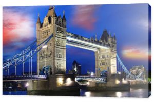 Słynny most Tower Bridge, Londyn, Wielka Brytania