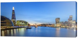 Panoramiczny widok na panoramę Londynu