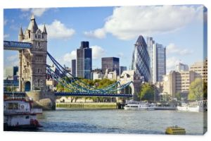 panoramę Londynu od Tamizy