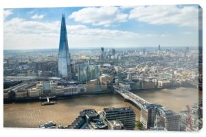 Ludzie oglądać panoramę Londynu od 32 piętrze oglądanie sali