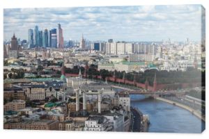 lotnicze Moskwa centrum serca panorama