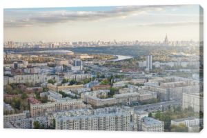 Panoramiczny widok na miasto Moskwa