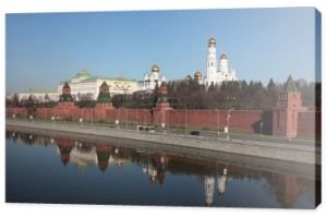 Rosja, Moskwa. Panorama Kremla.