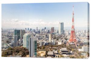 Tokyo Tower z panoramę