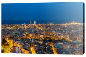 Panoramiczny widok na Barcelonę