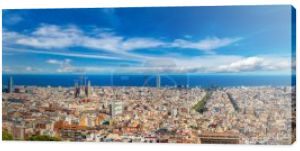 Panoramiczny widok z Barcelony