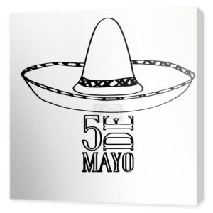 Zarys mexican hat. Cinco de mayo