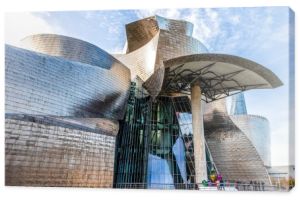 Exterior of the Guggenheim museum in Bilbao, Spain, Europe