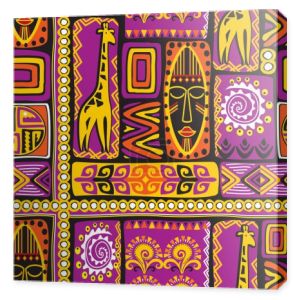fioletowe afrikan wzór
