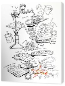 ilustracja jedzenie i napoje