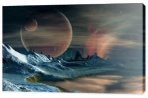 Obcej planety - Fantasy krajobraz