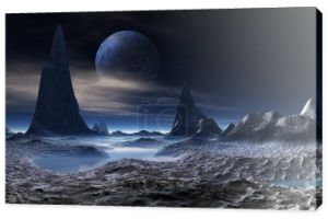 Obcej planety - Fantasy krajobraz
