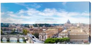 Rzym i Bazyliki Świętego Piotra w Vatican