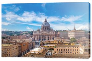 Rzym i Bazyliki Świętego Piotra w Vatican
