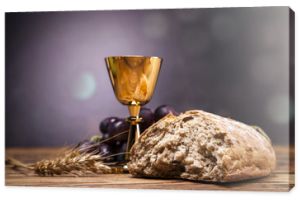 Przedmioty sakralne, Biblia, chleb i wino.