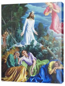 Parma, Włochy - 16 kwietnia 2018: Obraz modlitwy Jezusa w ogrodzie Getsemani w kościele Chiesa di San Vitale przez D. Pozzi (1894-1946).