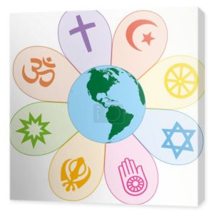 Religie świata Wielka Symbol pokoju kwiat