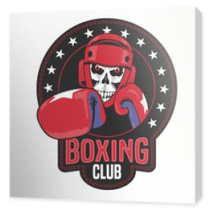 Logo wektor klubu bokserskiego, symbol, godło, etykieta